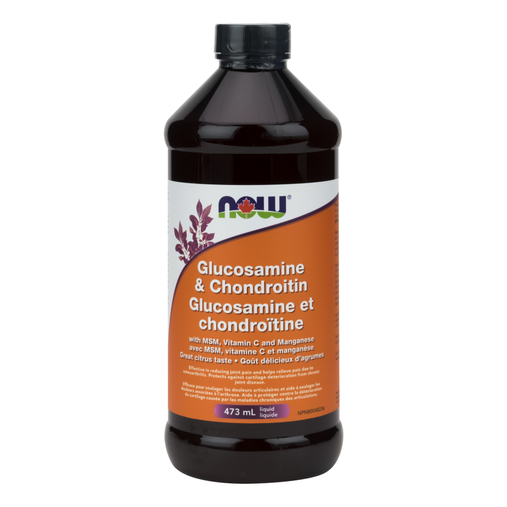Glucosamine & Chondroitin Liquid Now Foods Canada