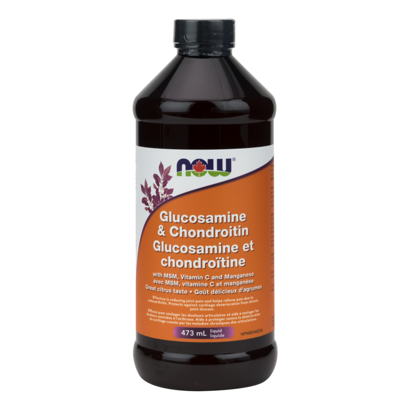 Glucosamine & Chondroitin Liquid Now Foods Canada