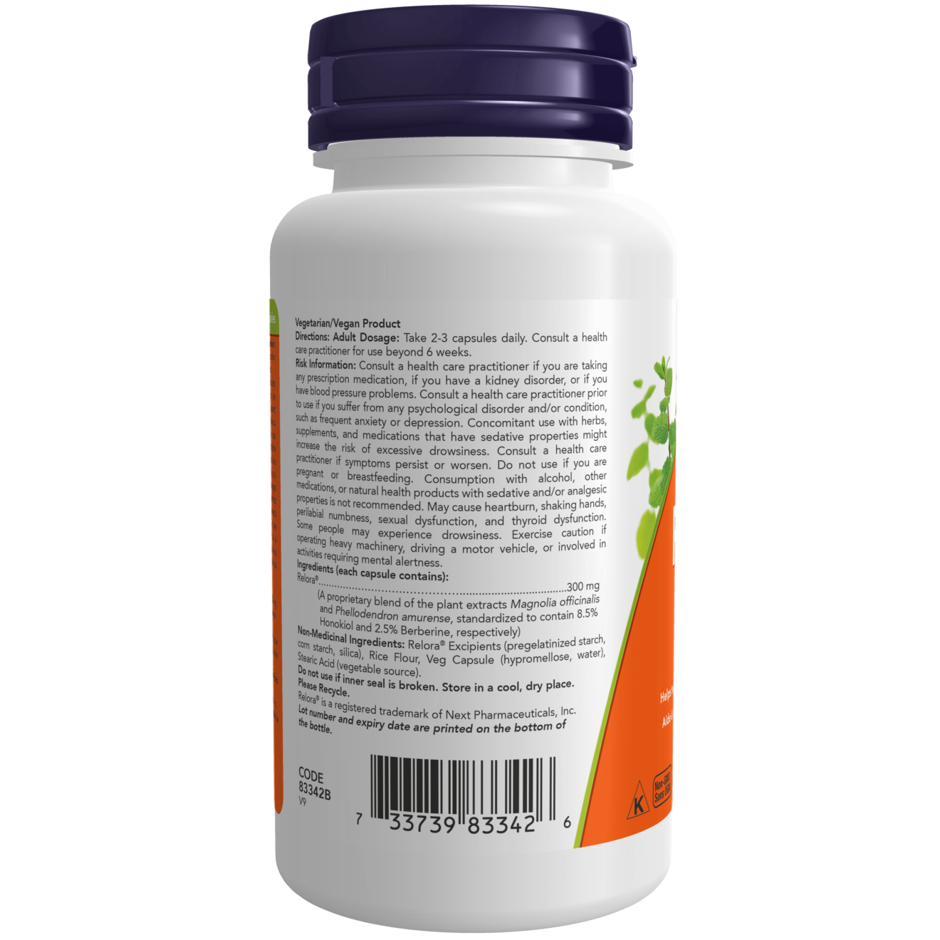 Relora® 300 mg Veg Capsules Now Foods Canada