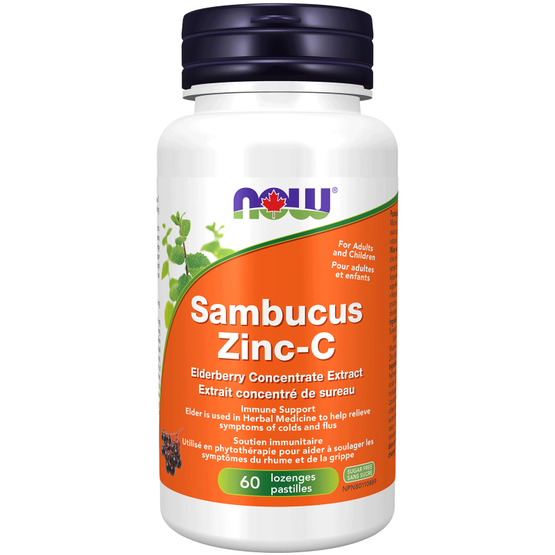 Sambucus ZincC Lozenges Now Foods Canada