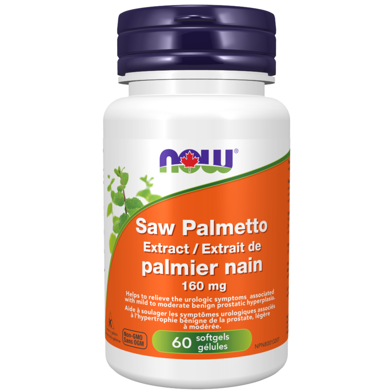 Saw Palmetto Extract 160 mg Softgels Now Foods Canada