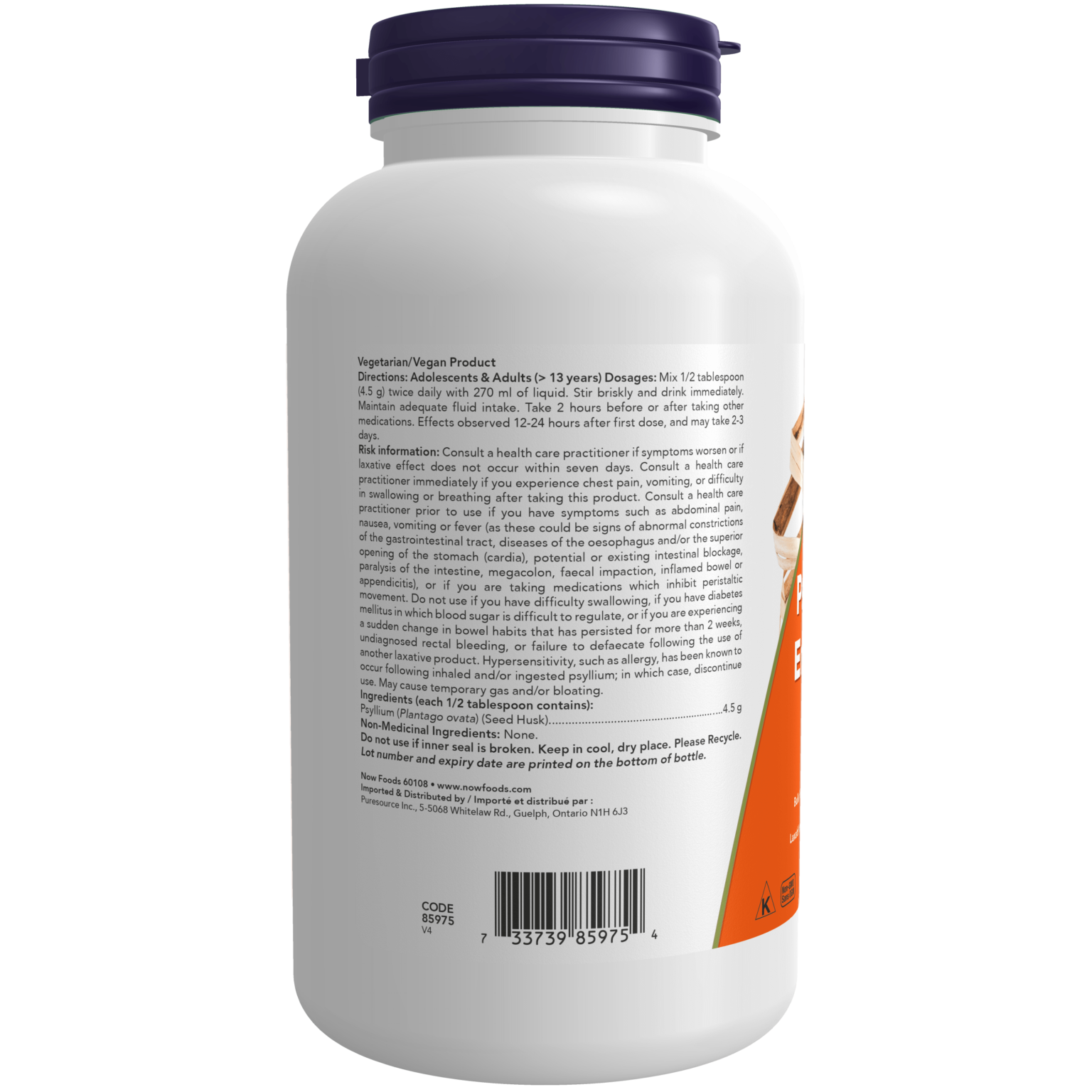 Psyllium Husk Powder Now Foods Canada 0105