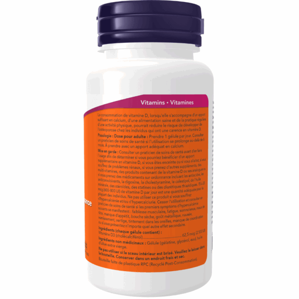 Gélules de vitamine D3 de 2 500 UI – Image 3