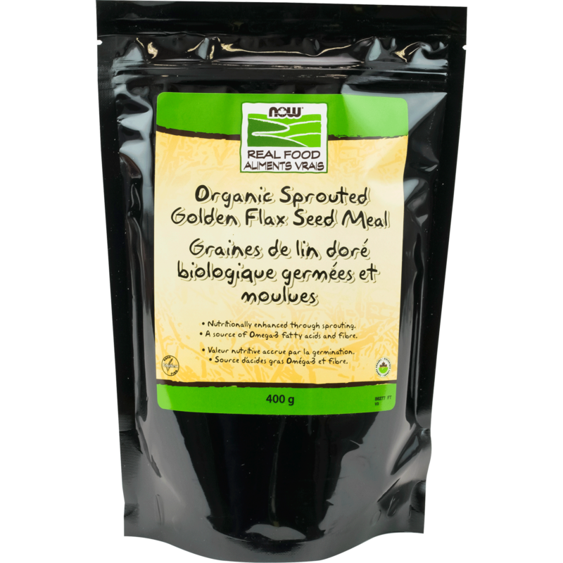 Golden Flax Seed Meal, Sprouted, Organic Now Foods Canada