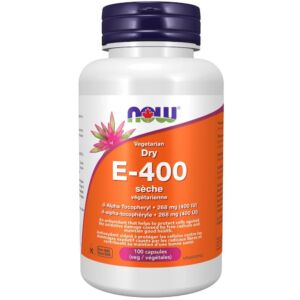Capsules végétales sèches végétariennes de vitamine E-400 UI