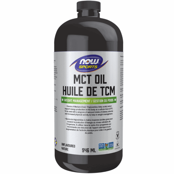 MCT Oil Liquid in Plastic Bottle