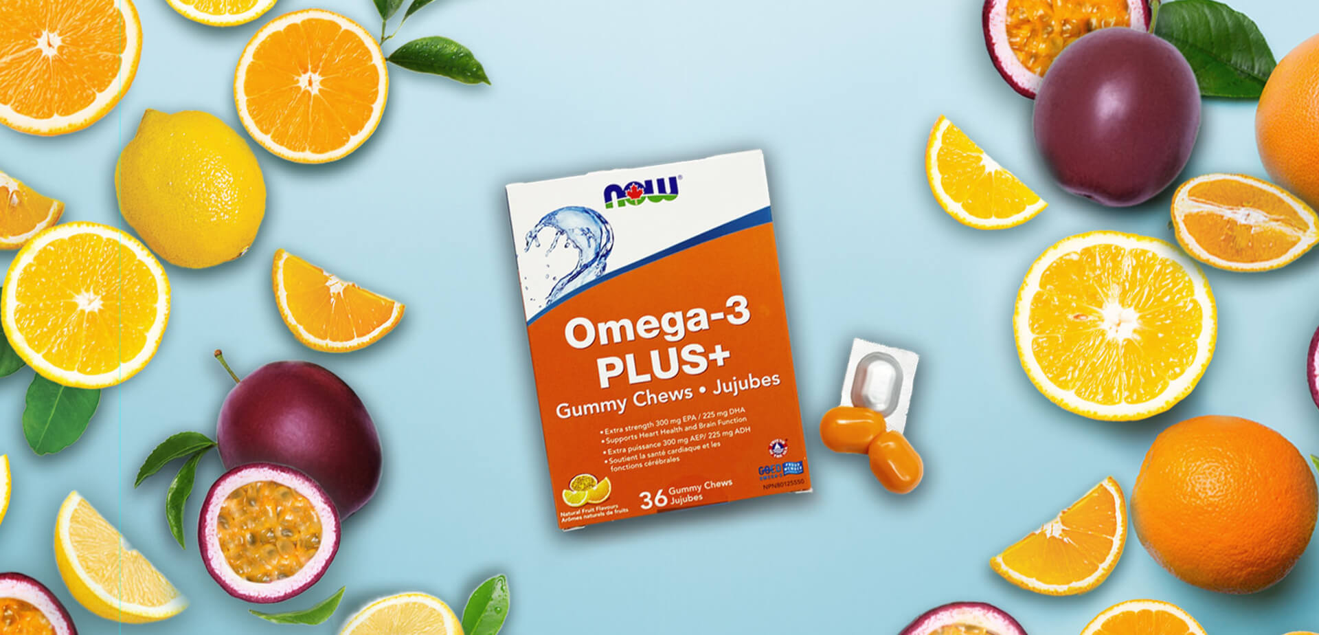 Omega-3 Plus+ Gummy Chews with Fruit